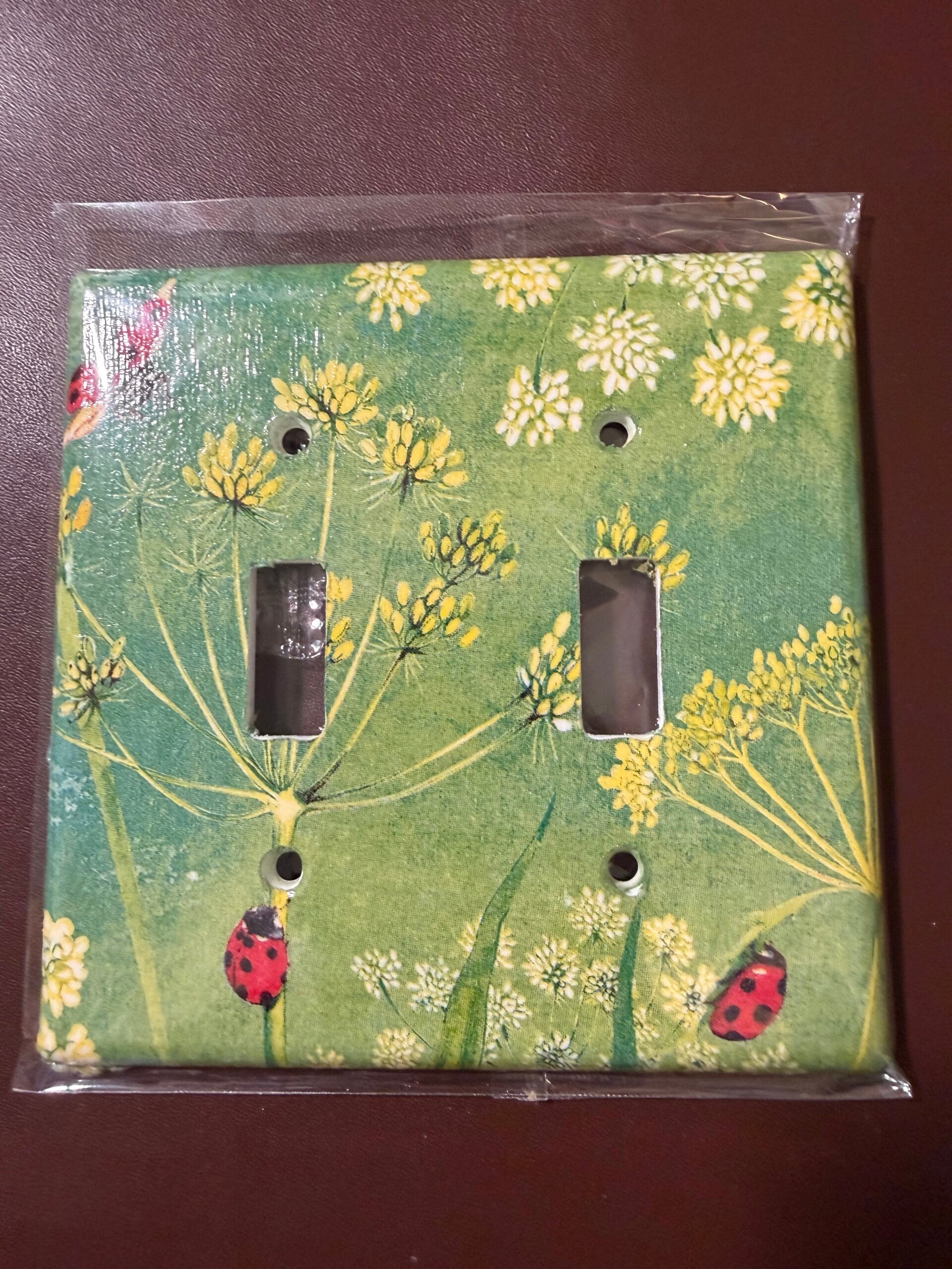 Ladybugs in a meadow