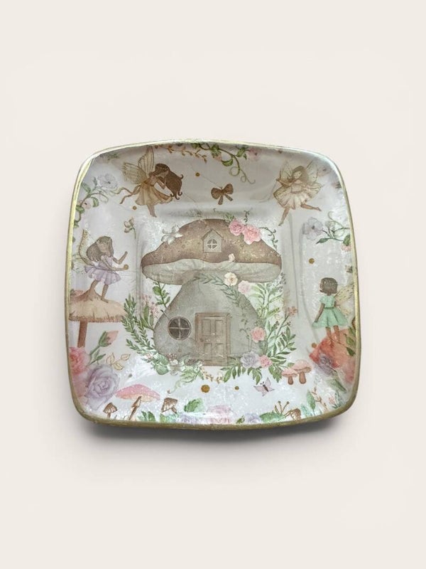 Toadstool House Fairy Small Plate