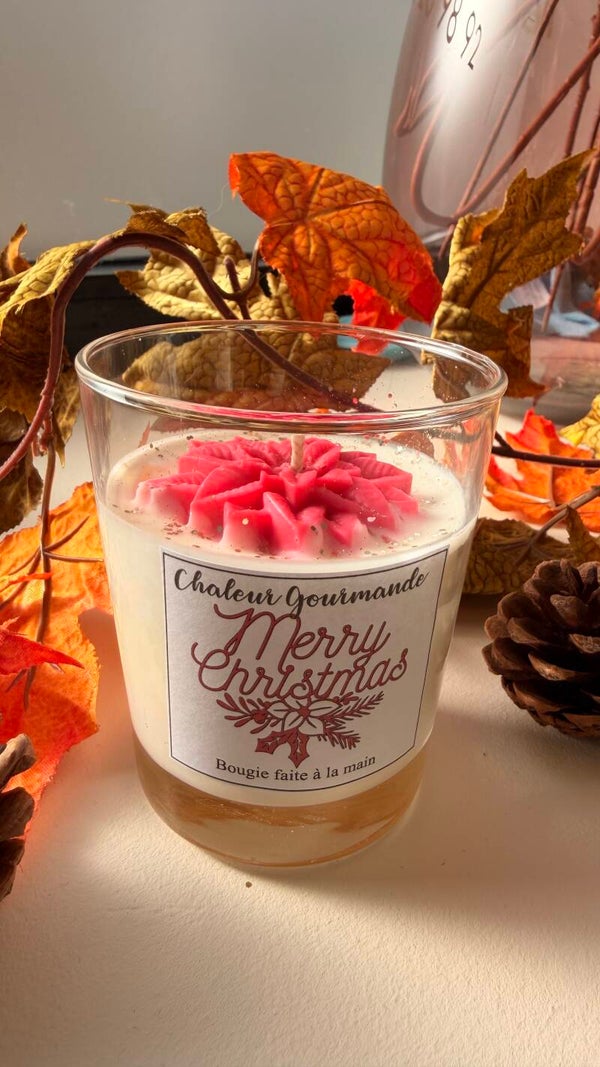 Bougie artisanale – Merry Christmas