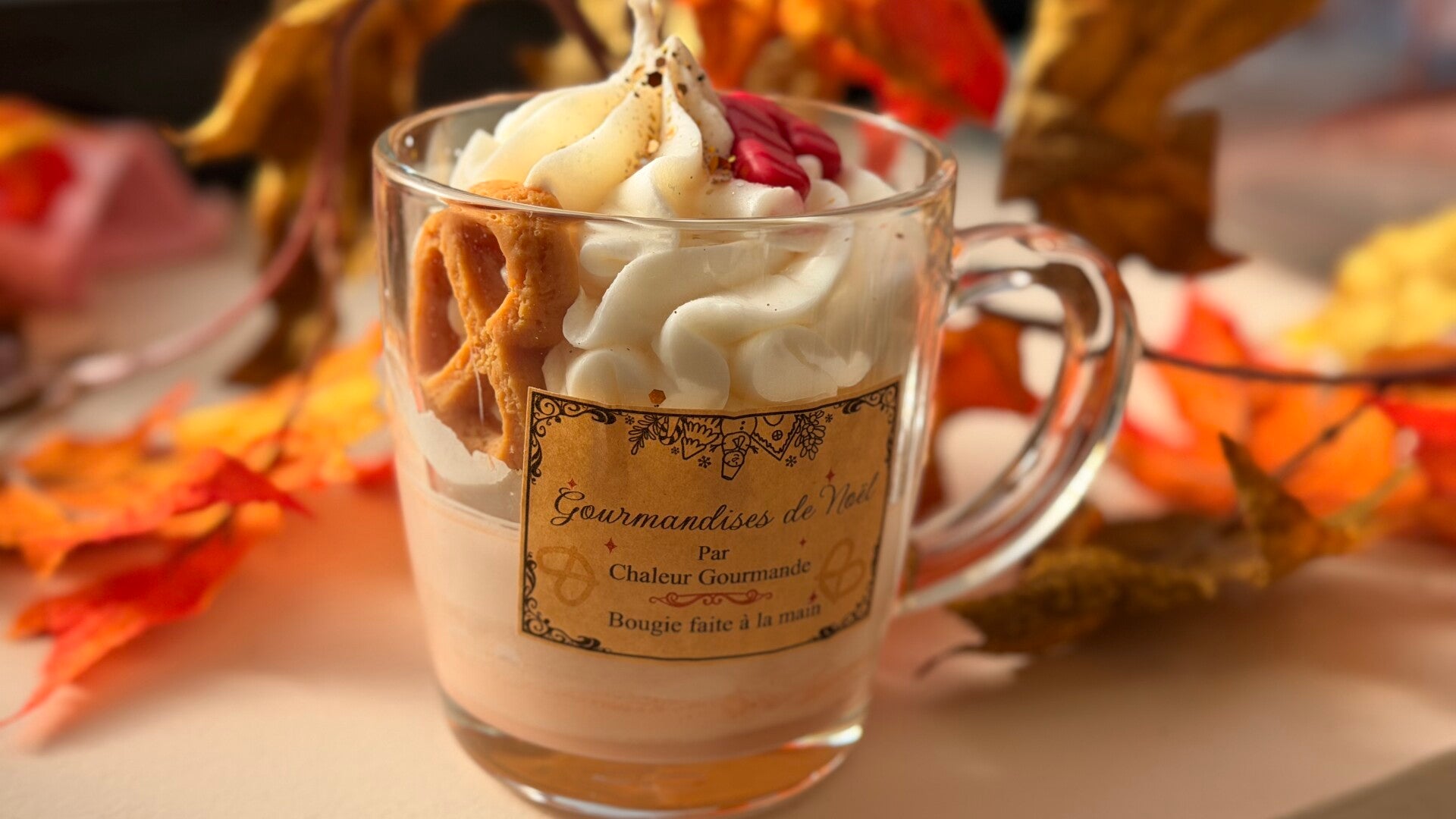 Bougie artisanale – Gourmandises de Noël