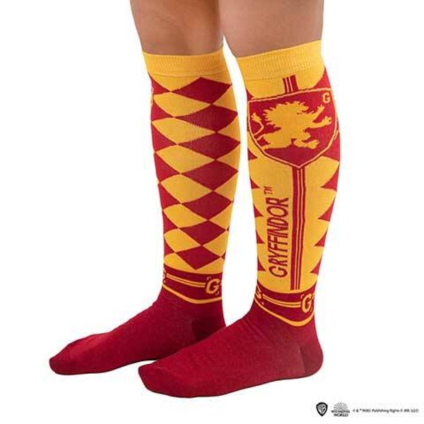 Lot de 3 paires de chaussettes hautes Gryffondor - Harry Potter