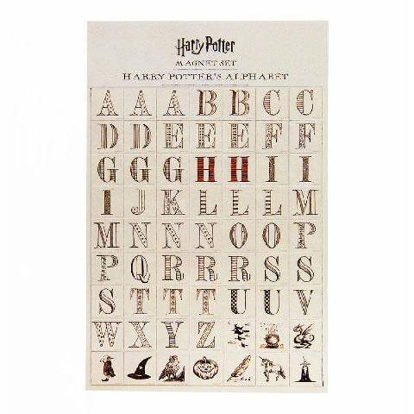 Lot de magnets Alphabet Harry Potter