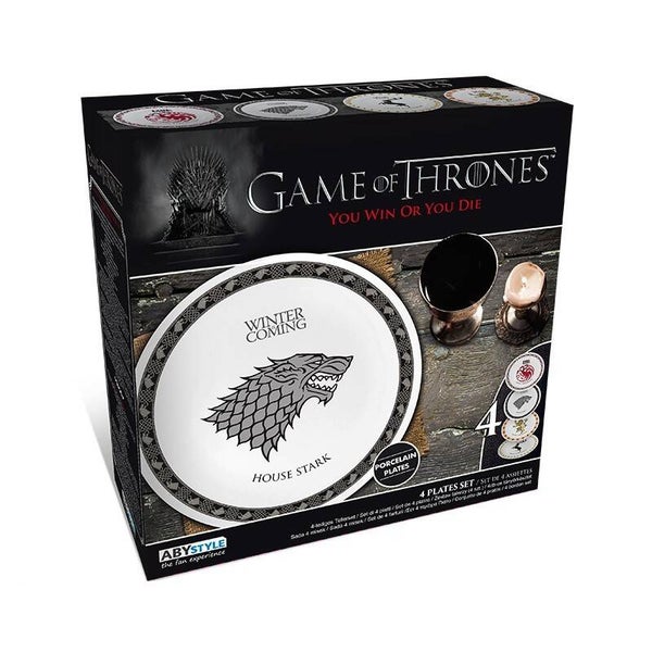 Coffret 4 assiettes Game of Thrones