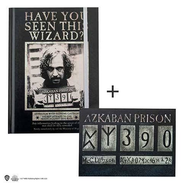 Carnet rigide et marque-page - Sirius Azkaban