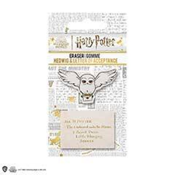 Set de 2 gommes - Hedwige et lettre - Harry Potter