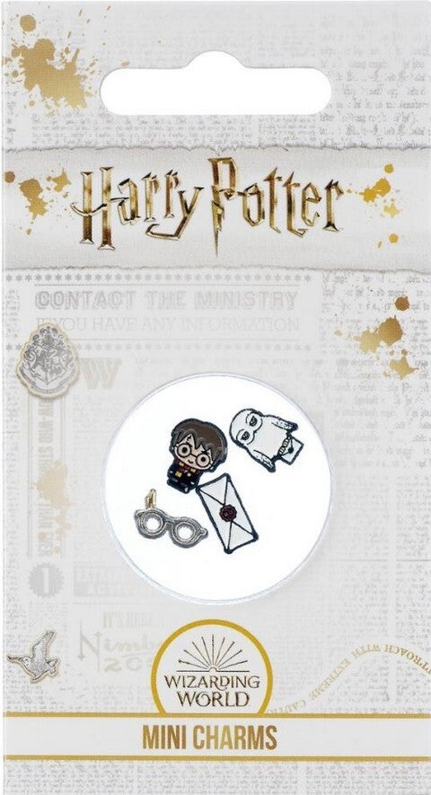 Set 4 mini charms Harry Potter