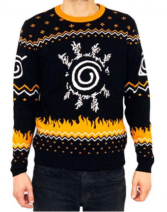 Pull de Noël Naruto - Emblème Kyûbi