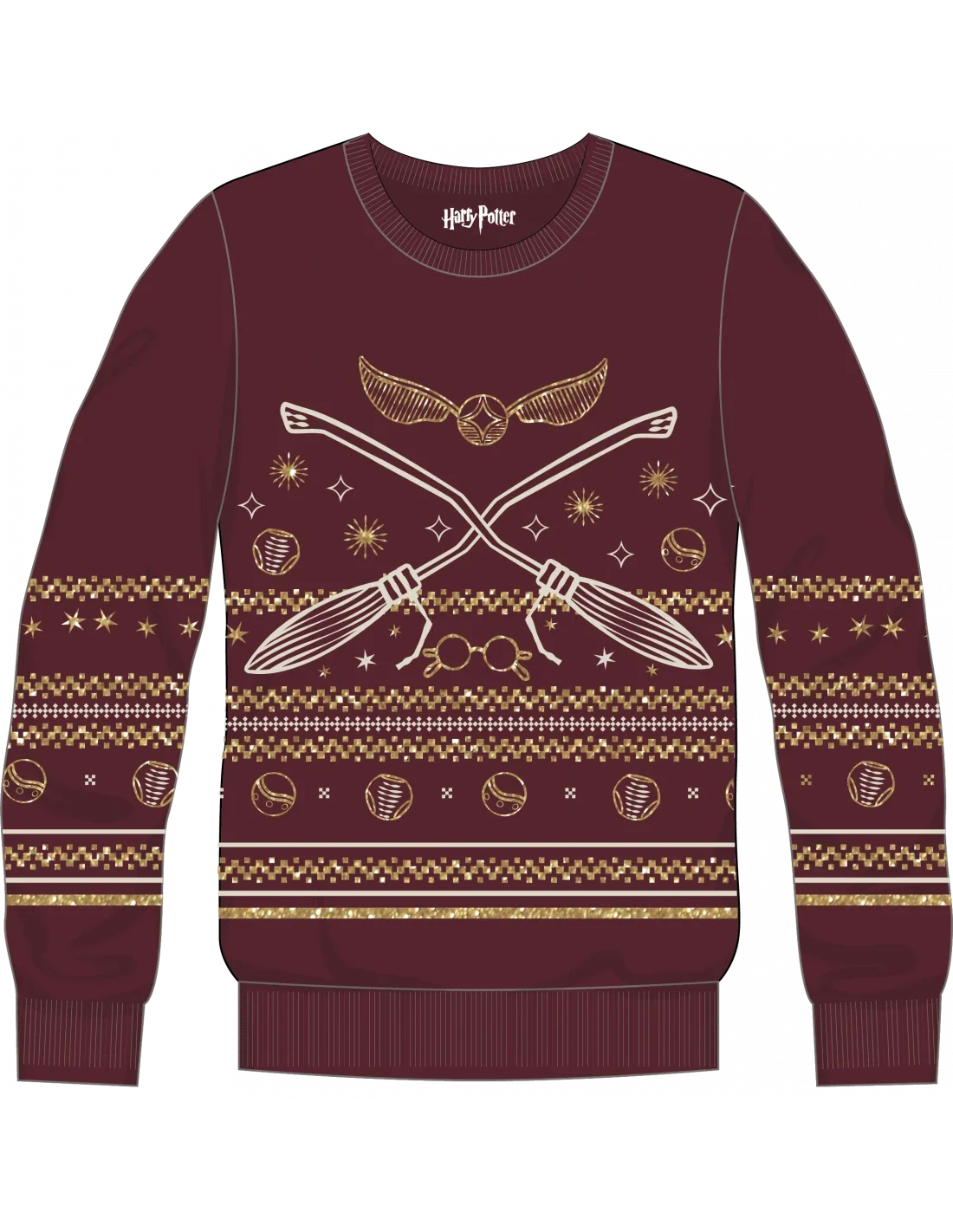 Pull de Noël - Harry Potter Quidditch