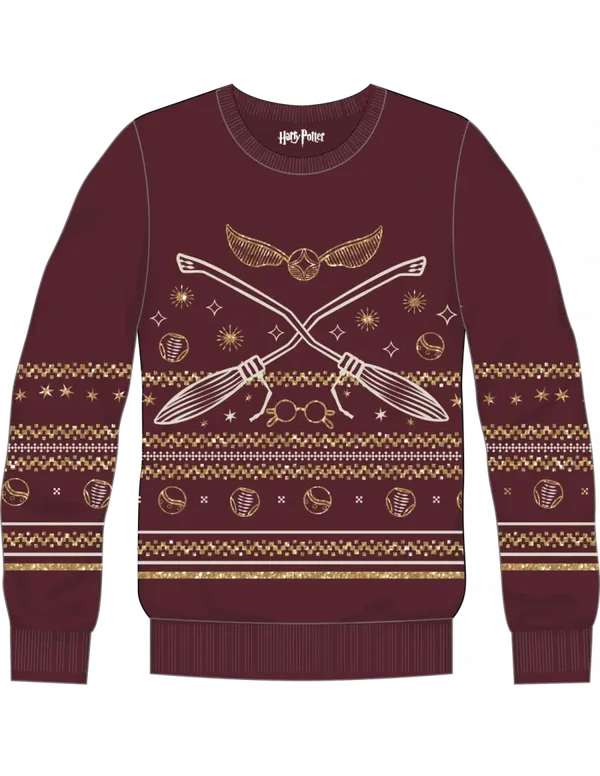 Pull de Noël - Harry Potter Quidditch