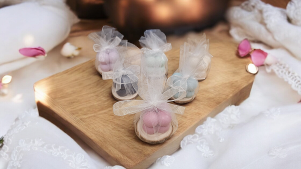 Kleine Bubblekerze Gastgeschenk