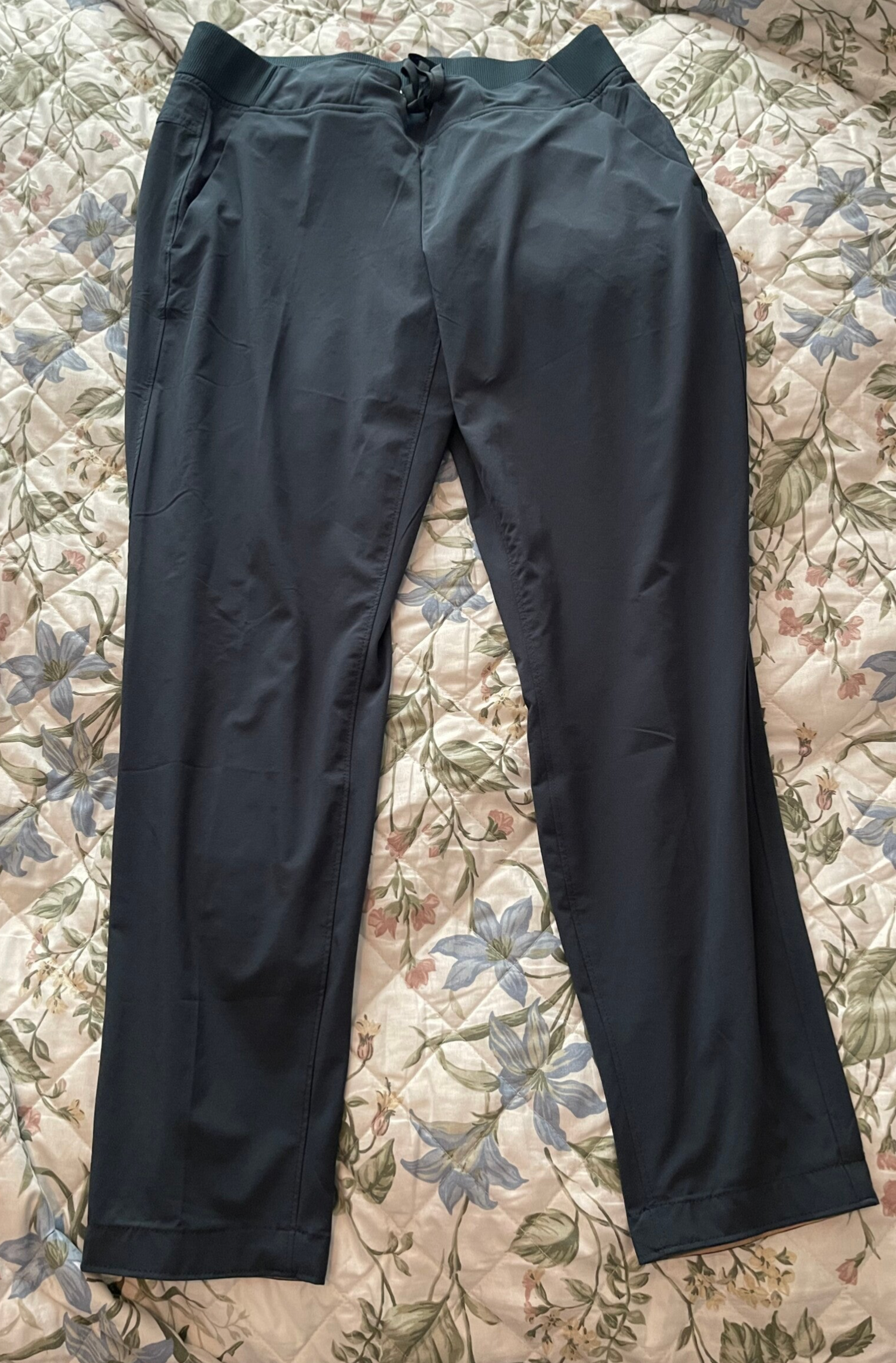 Athleta Women’s Deep Teal Jersey Athletic Pants 8 Athleisure Workout Outdoors