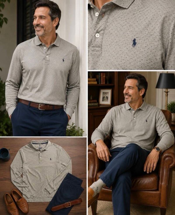 Polo Ralph Lauren Men’s Custom Slim Fit Long Sleeve Polo XL Preppy Old Money