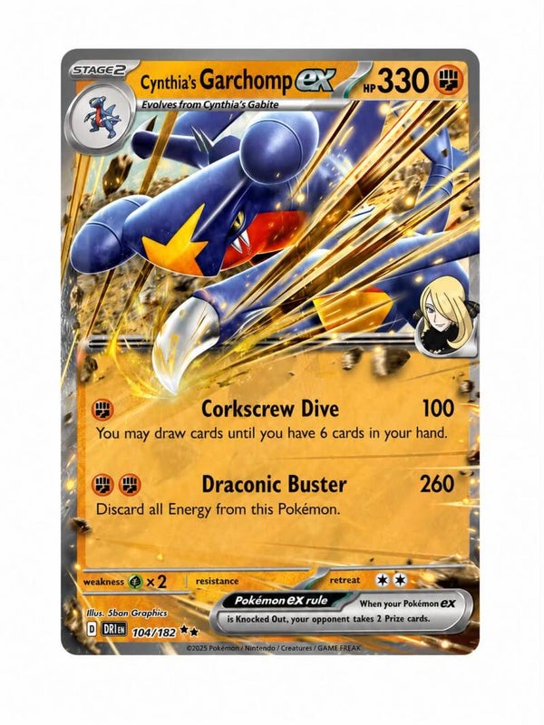 Cynthia’s Garchomp ex – 104/182