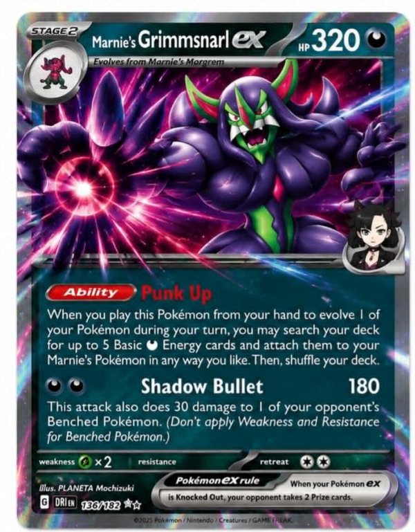 Marnie's Grimmsnarl ex⁣ DRI 136/182