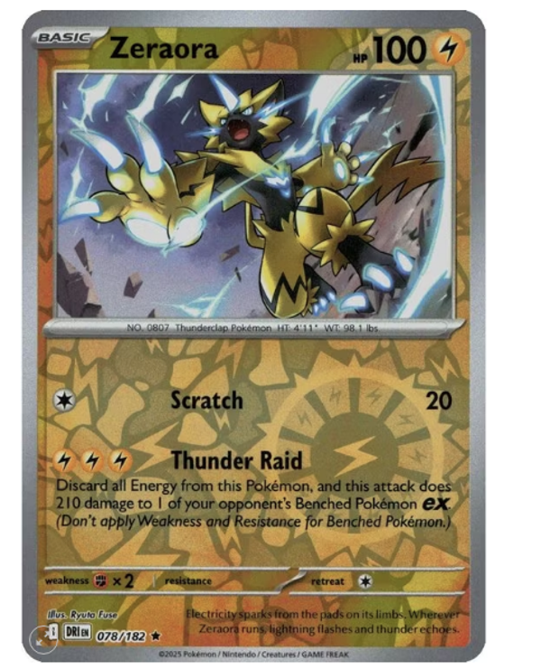 Zeraora – 078/182 – Reverse holo