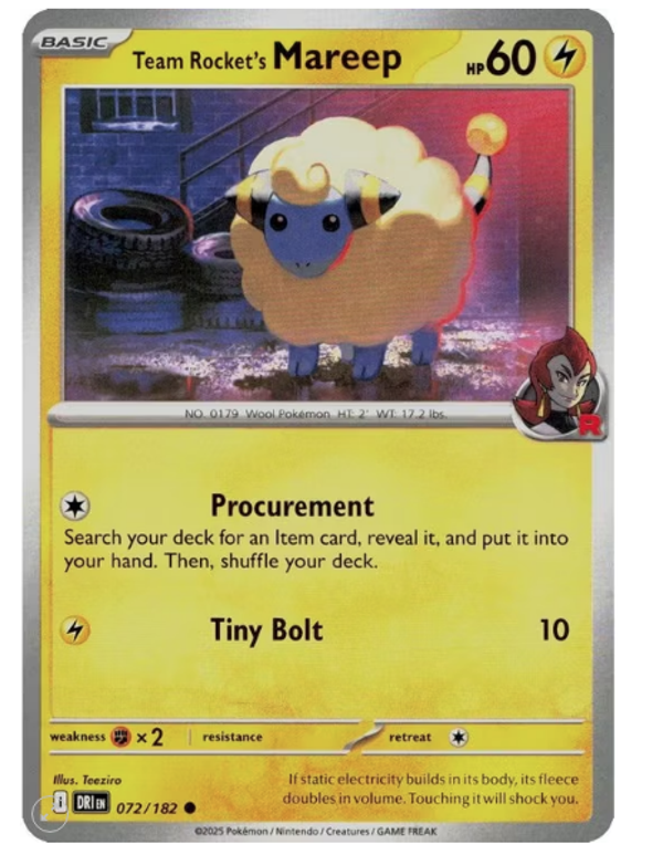 Team Rocket’s Mareep – 072/182