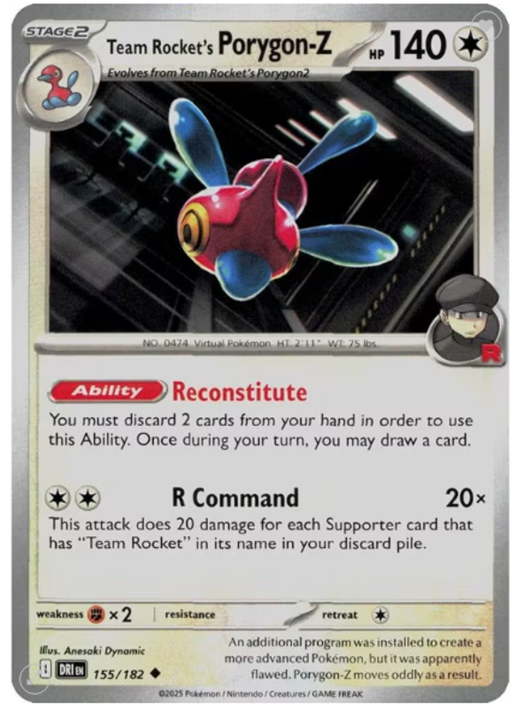 Team Rocket’s Porygon-Z – 155/182