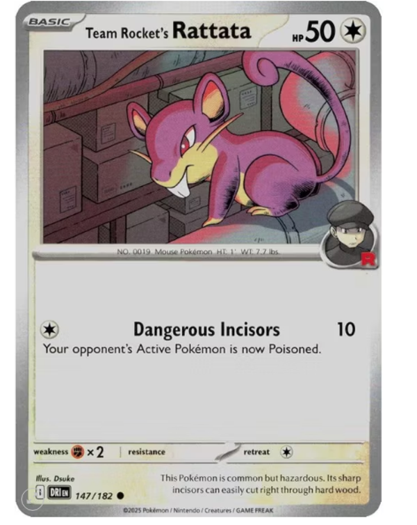 Team Rocket’s Rattata – 147/182