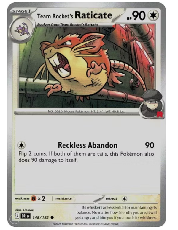Team Rocket’s Raticate – 148/182