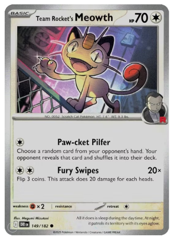 Team Rocket’s Meowth – 149/182