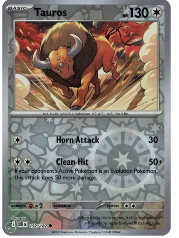 Tauros – 152/182 – Reverse holo