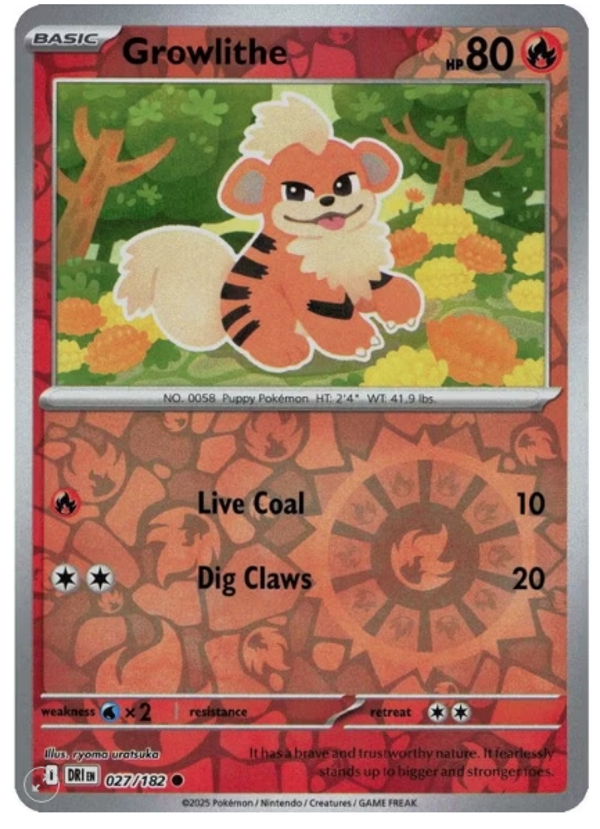 Growlithe – 027/182 – Reverse