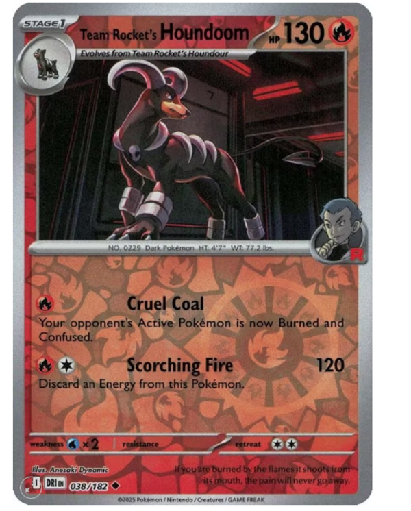 Team Rocket’s Houndoom – 038/182 – Reverse