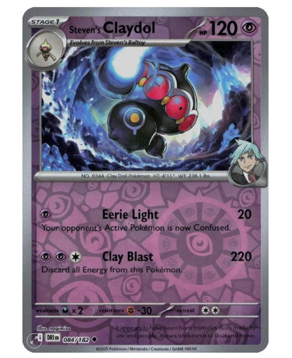 Steven’s Claydol – 084/182 – Reverse