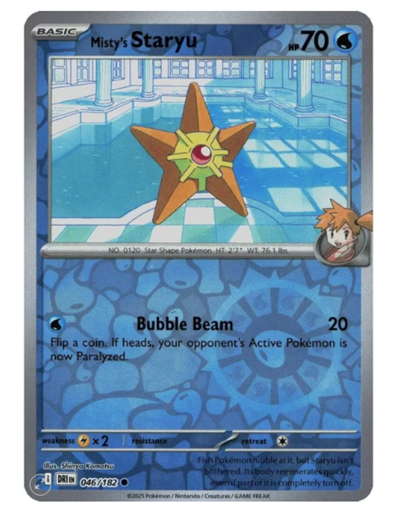 Misty’s Staryu – 046/182 – Reverse