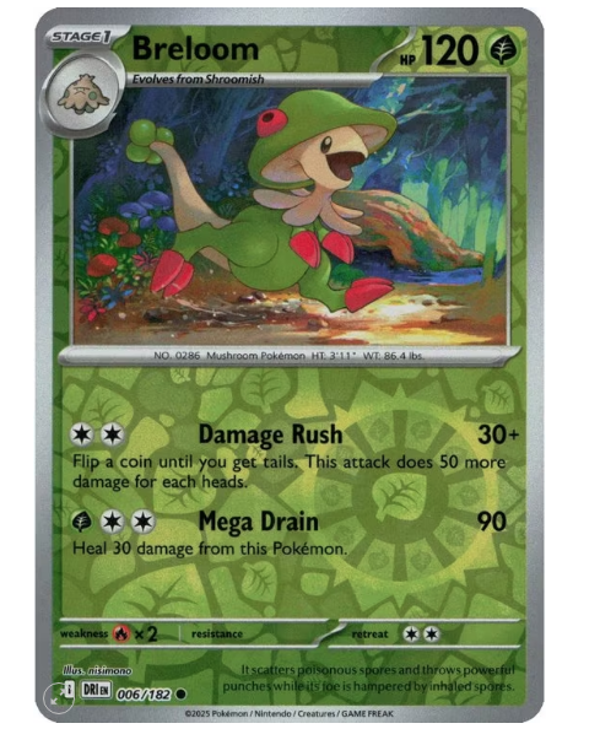 Breloom – 006/182 – Reverse