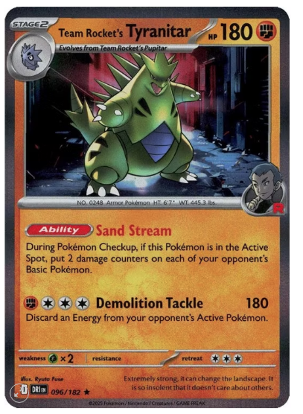 Team Rocket’s Tyranitar – 096/182 (Holo)
