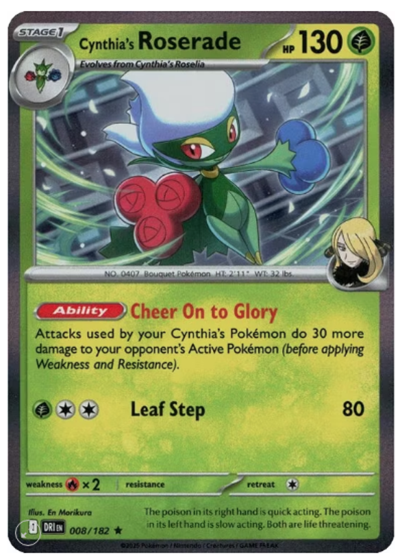 Cynthia’s Roserade – 008/182 (Holo)