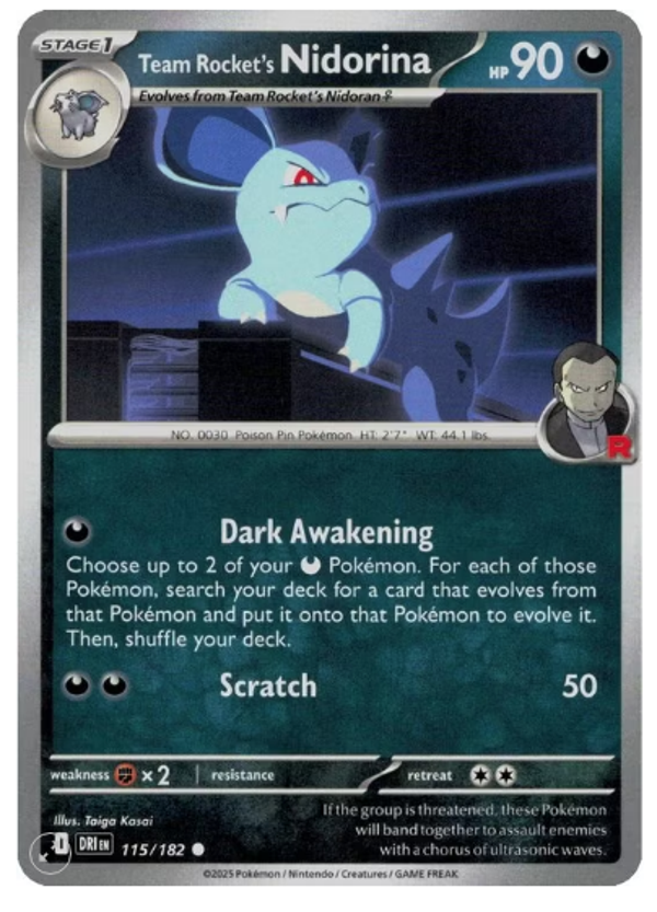 Team Rocket’s Nidorina – 115/182