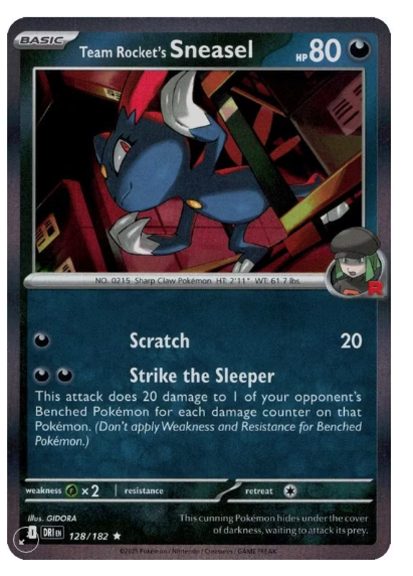 Team Rocket’s Sneasel – 128/182 (Holo)