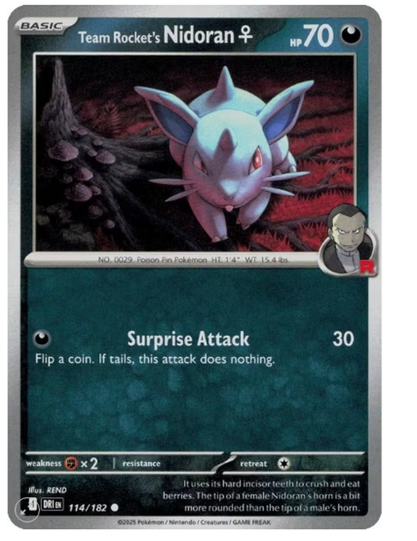 Team Rocket’s Nidoran &femmale; – 114/182