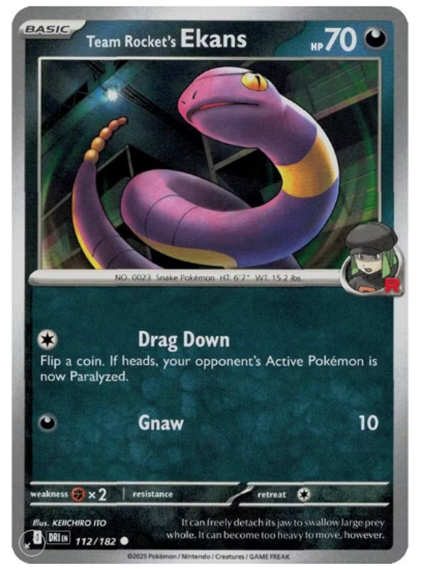 Team Rocket’s Ekans – 112/182