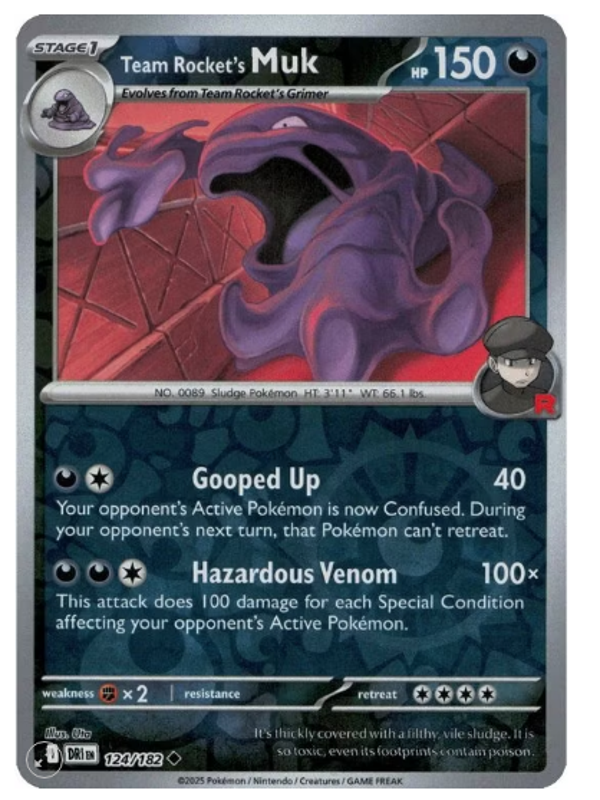Team Rocket’s Muk – 124/182 – Reverse