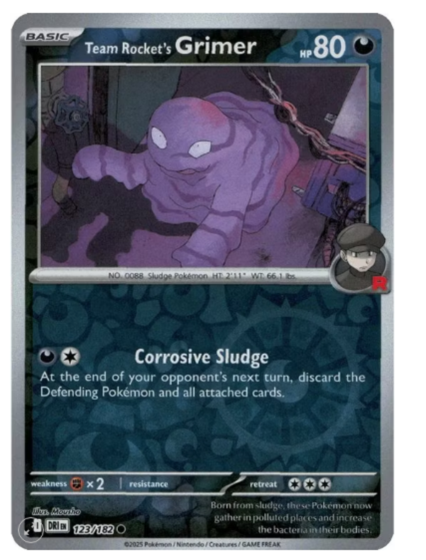 Team Rocket’s Grimer – 123/182 – Reverse