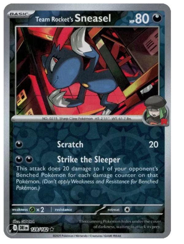 Team Rocket’s Sneasel – 128/182 – Reverse