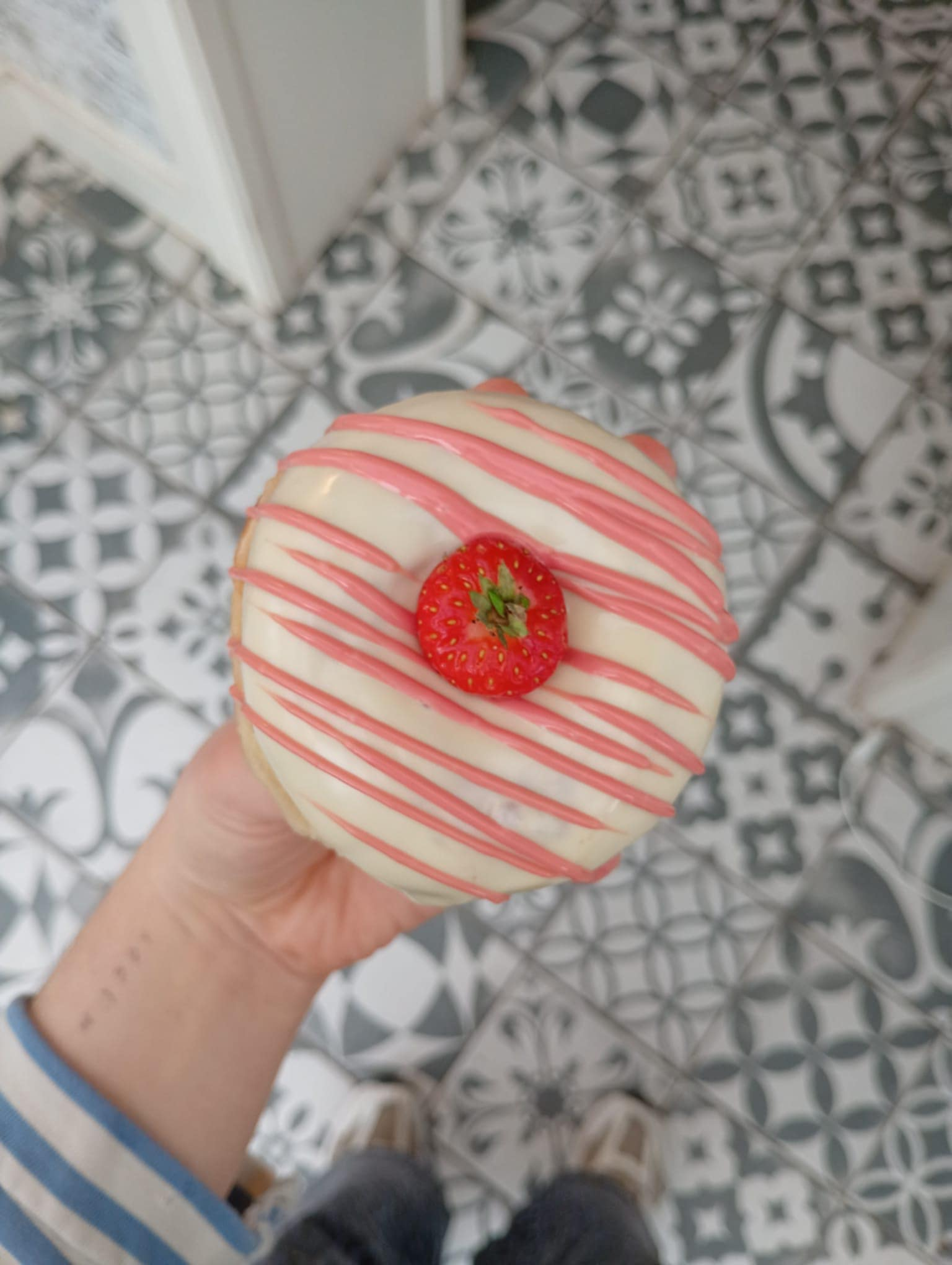 Witte chocolade - aardbei