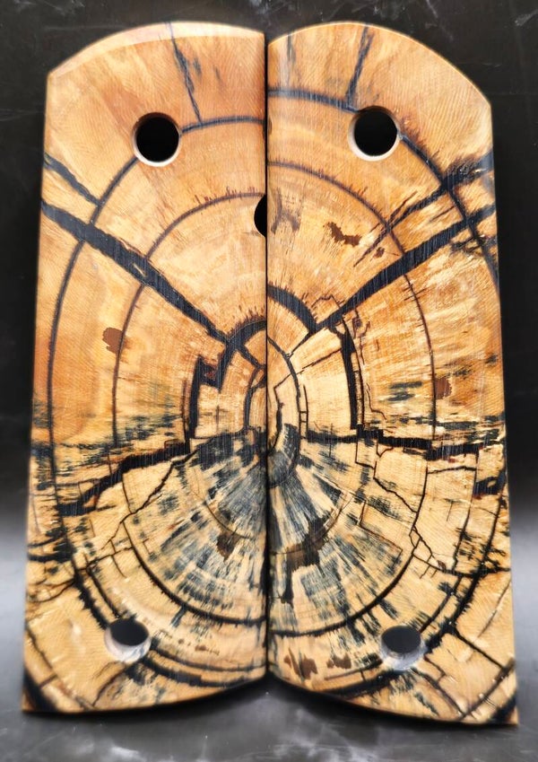 1911 Grips - Siberian Woolly Mammoth Cross Cut- #222