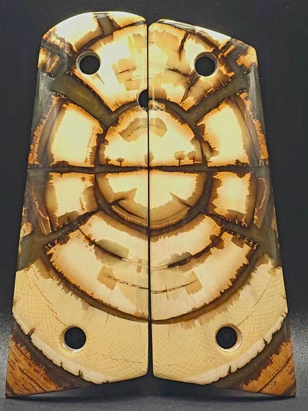 1911 Grips - Siberian Wooly Mammoth cross cut #298