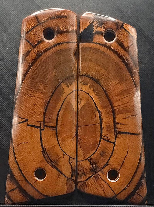 1911 Grips - Siberian Wooly Mammoth cross cut #382