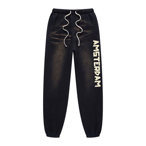 DAAD Unisex Tape Logo Joggers Washed Black