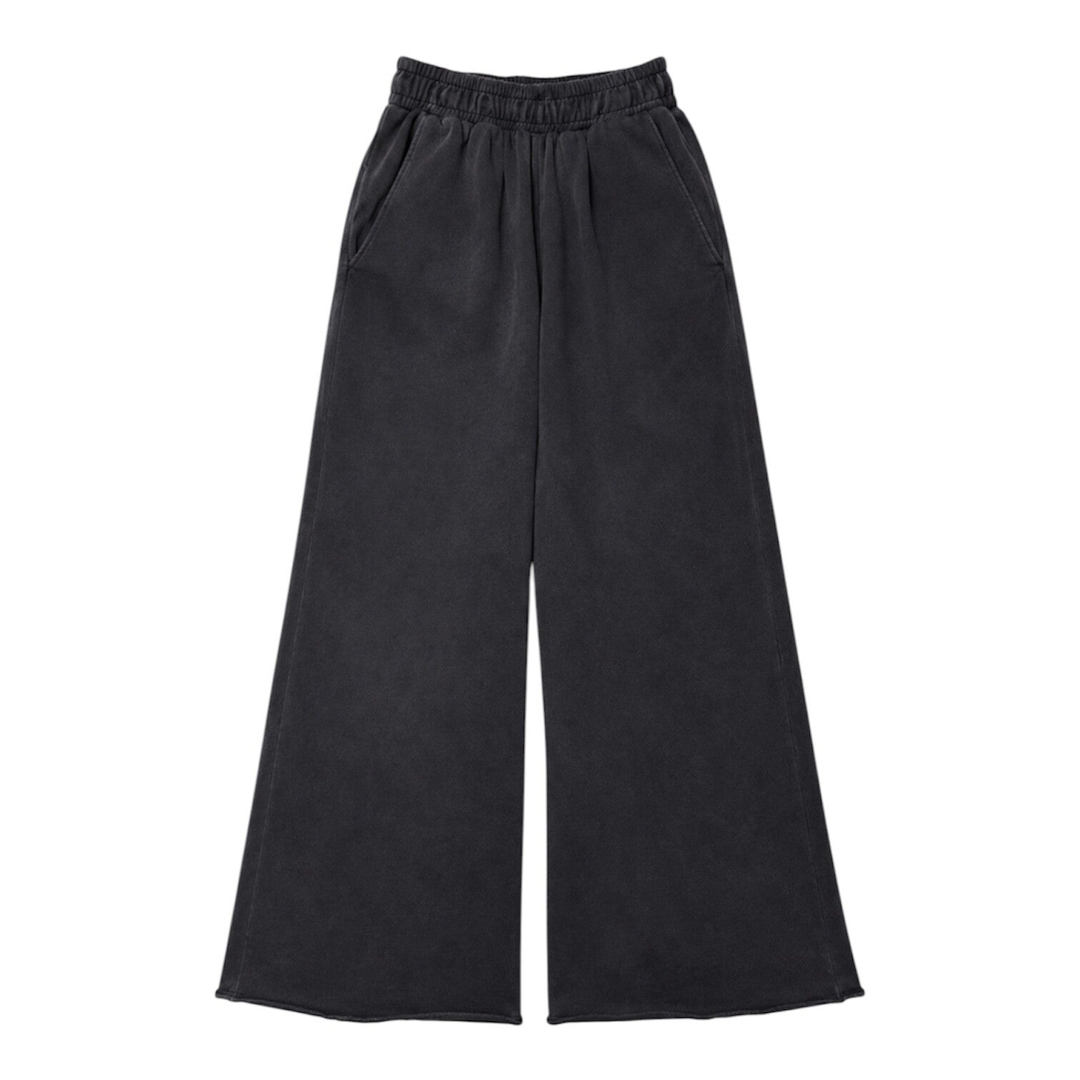 Almost In Common Unisex Oversized Joggers Black Washed