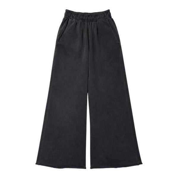 Almost In Common Unisex Oversized Joggers Black Washed