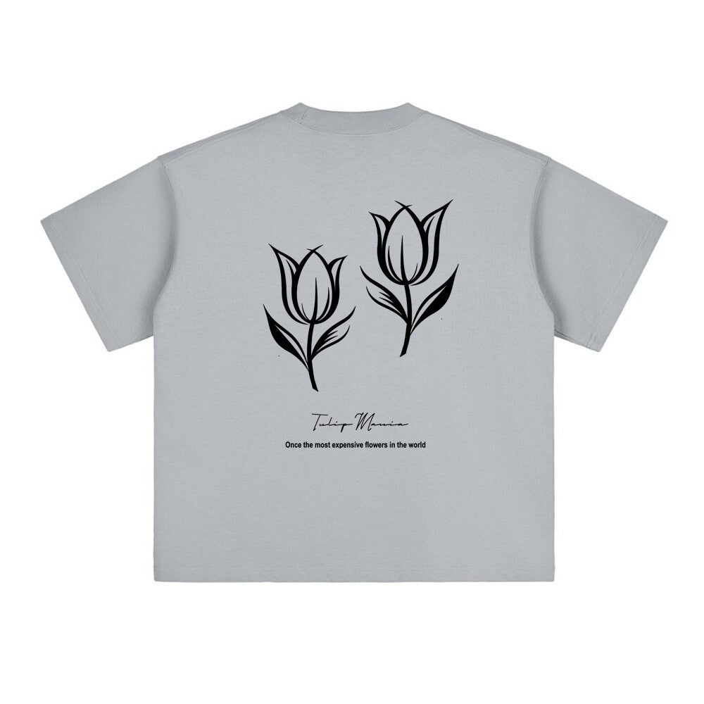 DAAD Unisex Tee Tulip Tee Light Grey