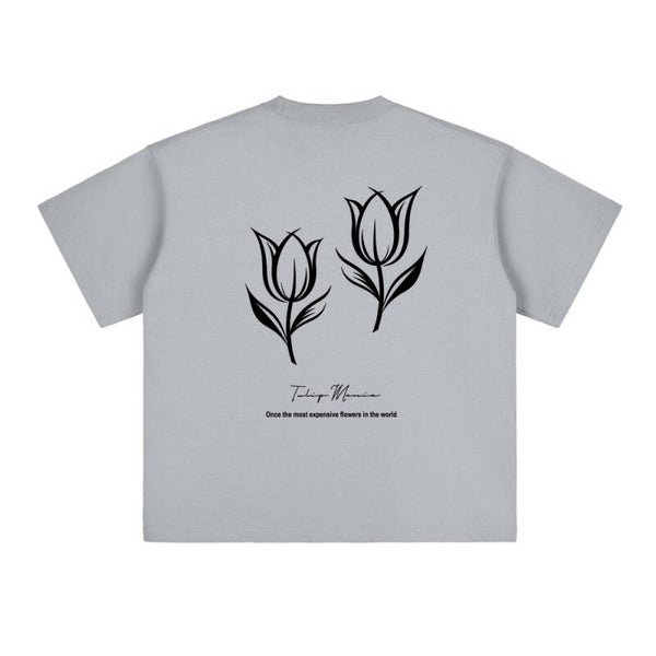 DAAD Unisex Tee Tulip Tee Light Grey