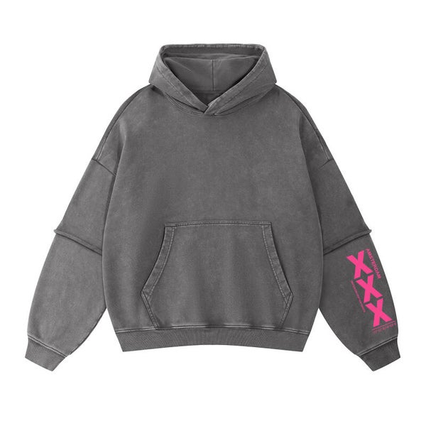 DAAD Unisex Double Sleeve Hoodie Grey