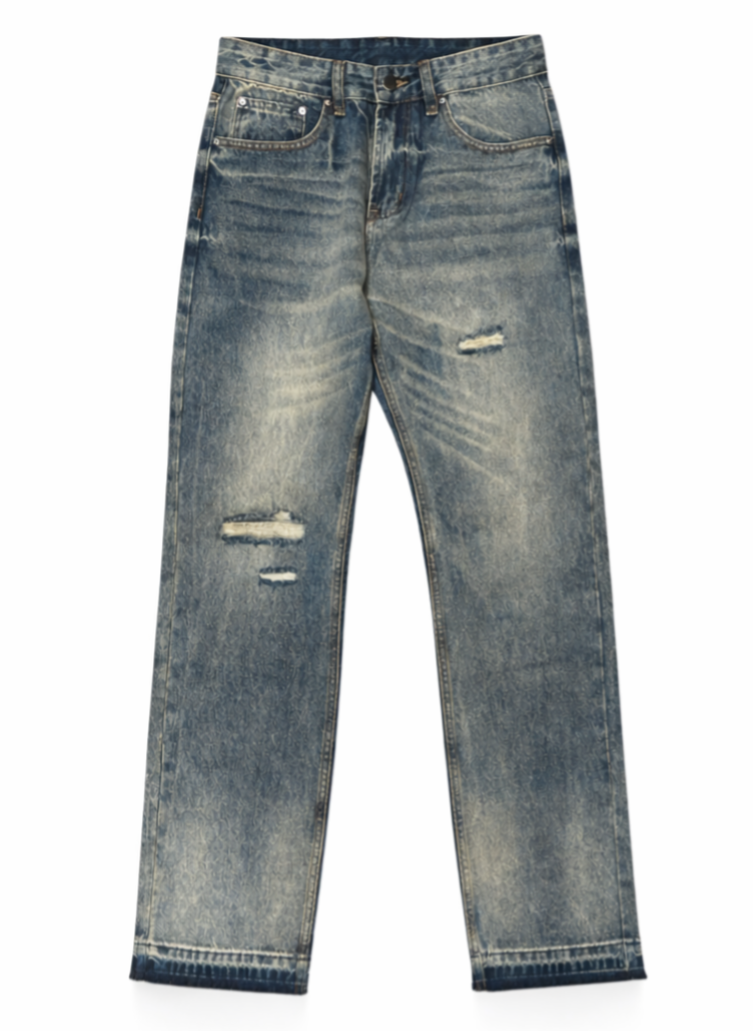DAAD Unisex Straight Jeans Blue